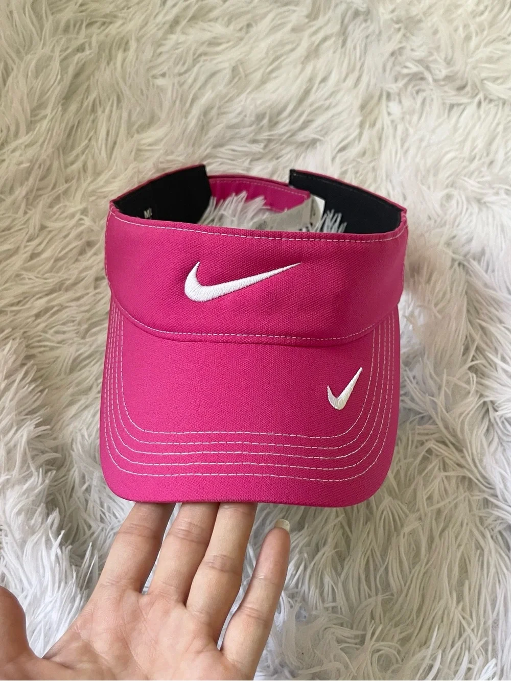 Cute pink Nike golf pickleball tennis sportswear visor hat